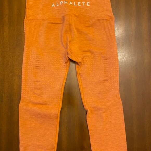 ALPHALETE HALO LEGGING Women's High-Performance Seamless Legging BURNT ORANGE - Picture 6 of 7